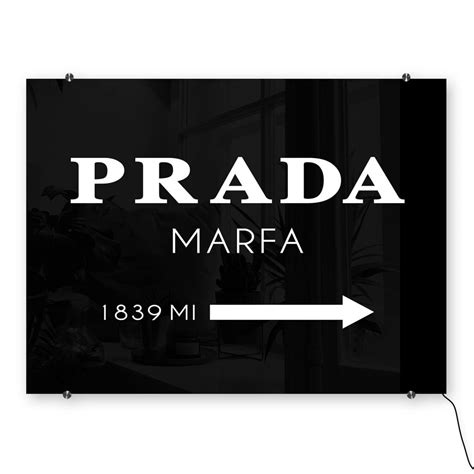 wandbild prada marfa